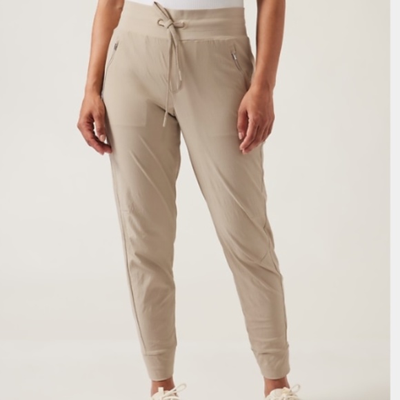 Athleta Tan Track Pants - Picture 1 of 12